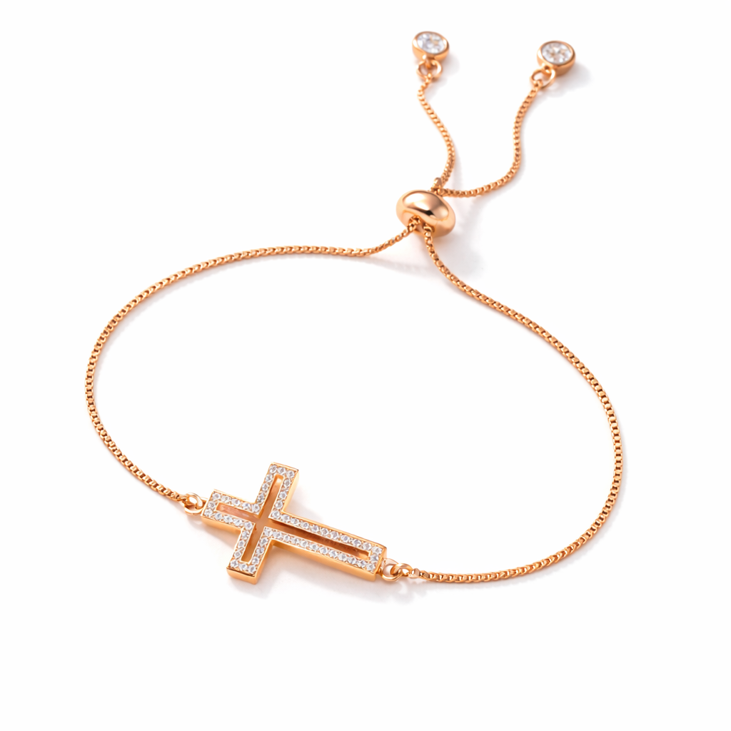 Dainty Cross Faith Bracelet
