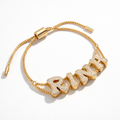 Sparkling Bubble Name Bracelet
