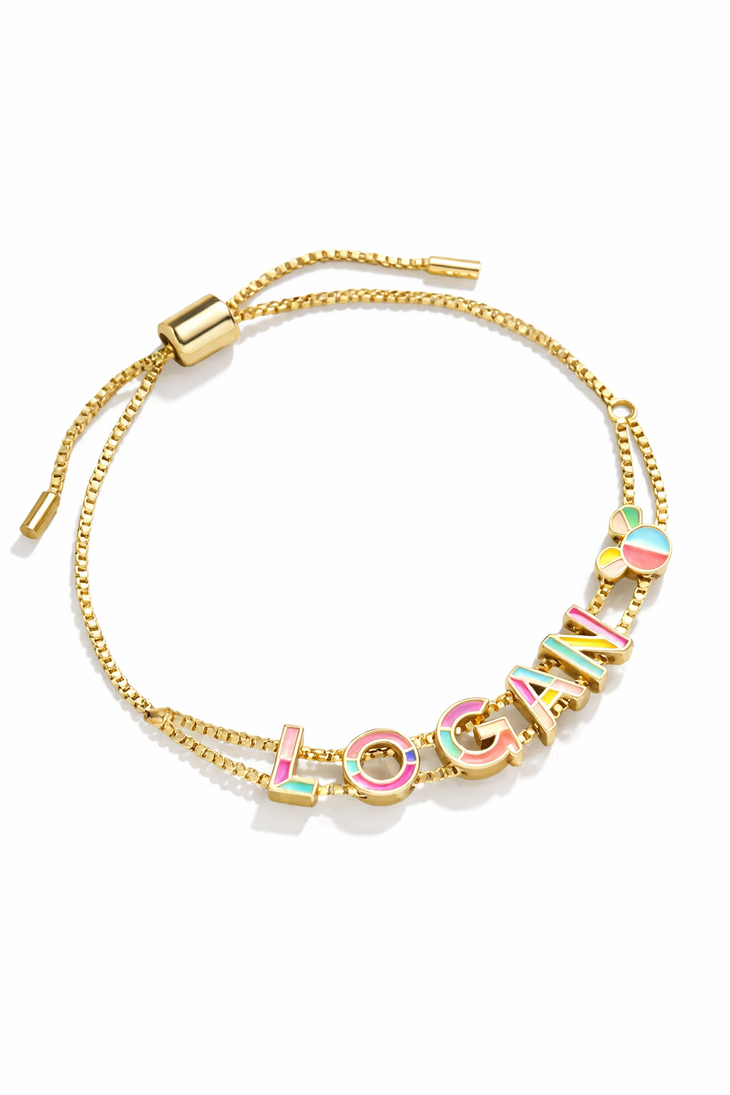 Oil dripping Letter Bracelet