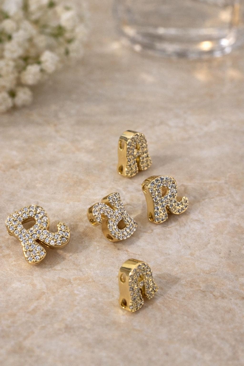 Sparkling Bubble Name Bracelet – Personalized CZ Jewelry, Tarnish-Resistant Adjustable Bracelet