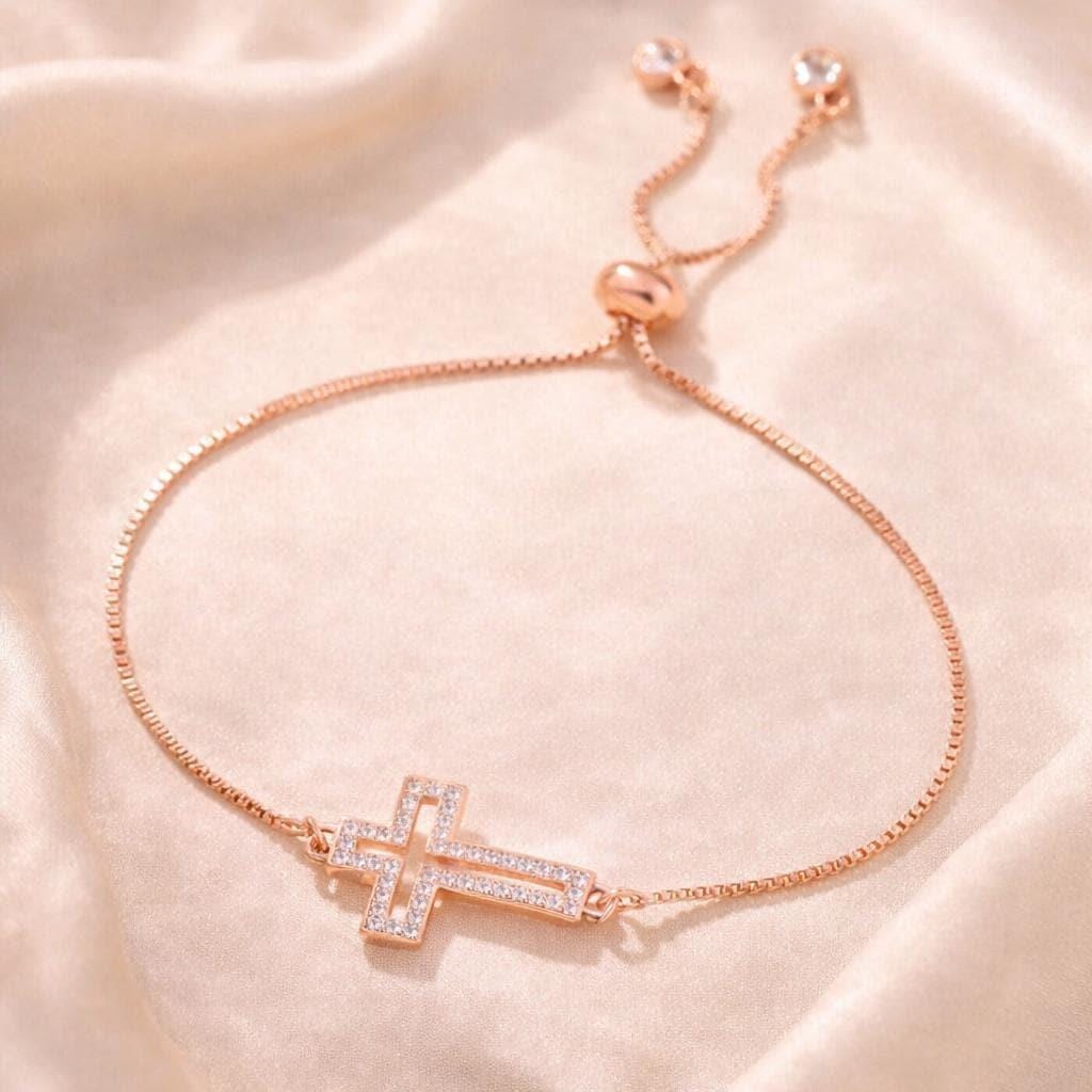 Dainty Cross Faith Bracelet
