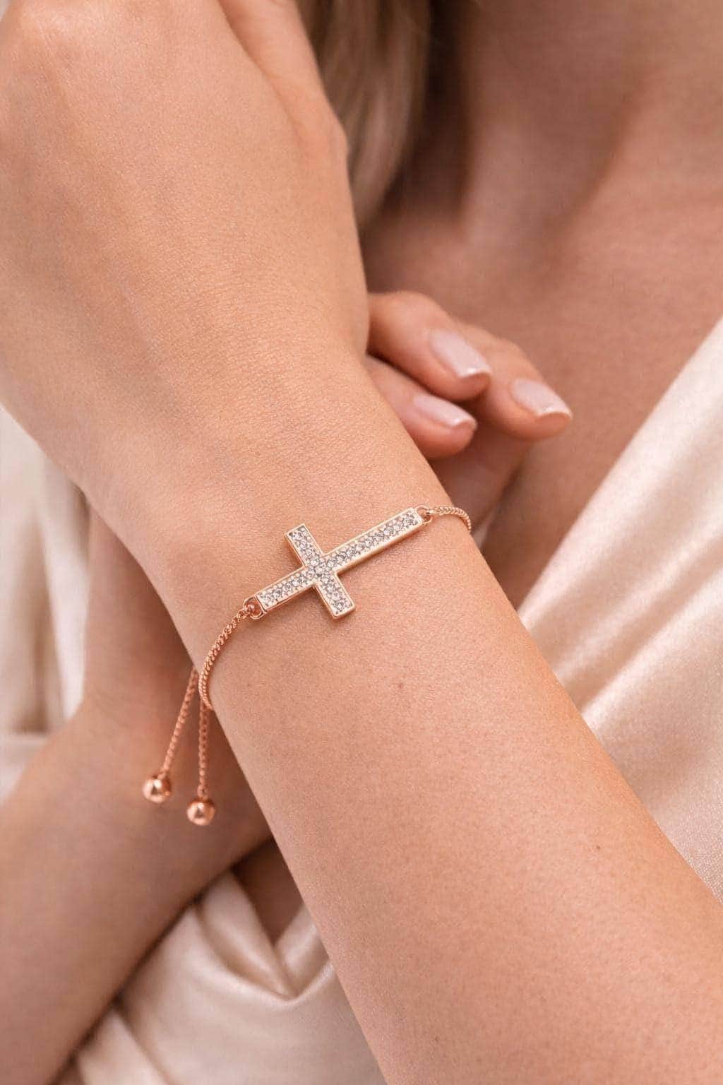 Dainty Cross Faith Bracelet