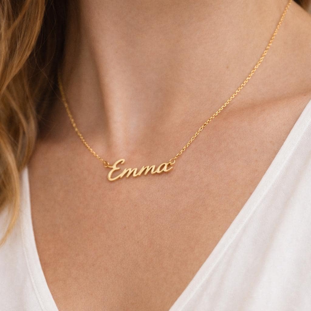 Cursive Name Necklace – Non-Tarnish Everyday Wear Personalized Jewelry