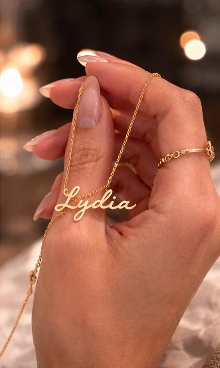 Cursive Name Necklace – Non-Tarnish Everyday Wear Personalized Jewelry