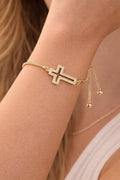 Dainty Cross Faith Bracelet