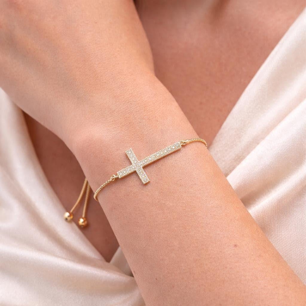 Dainty Cross Faith Bracelet