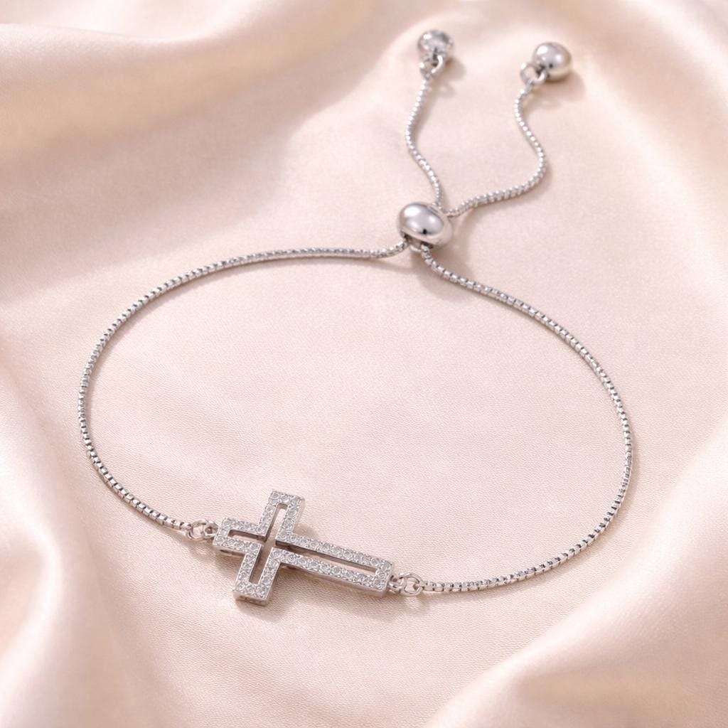 Dainty Cross Faith Bracelet