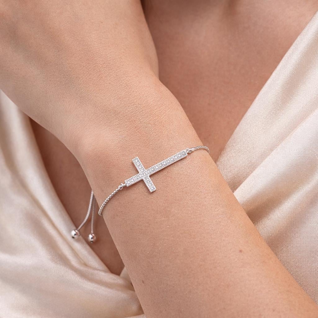 Dainty Cross Faith Bracelet