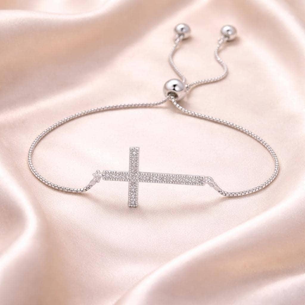 Dainty Cross Faith Bracelet