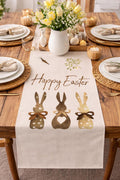 Buy 1 Get 1 Free - Easter Table Runner Bunny Print – Farmhouse Spring Decor
