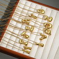 Glossy Bubble Balloon Letter Pendant Necklace