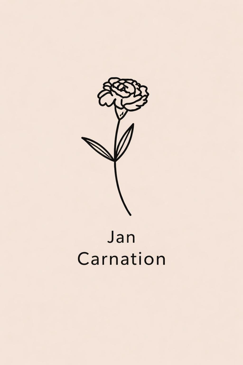 Personalized Birth Flower Necklace and Customize Name Chain Necklace Non Tarnish