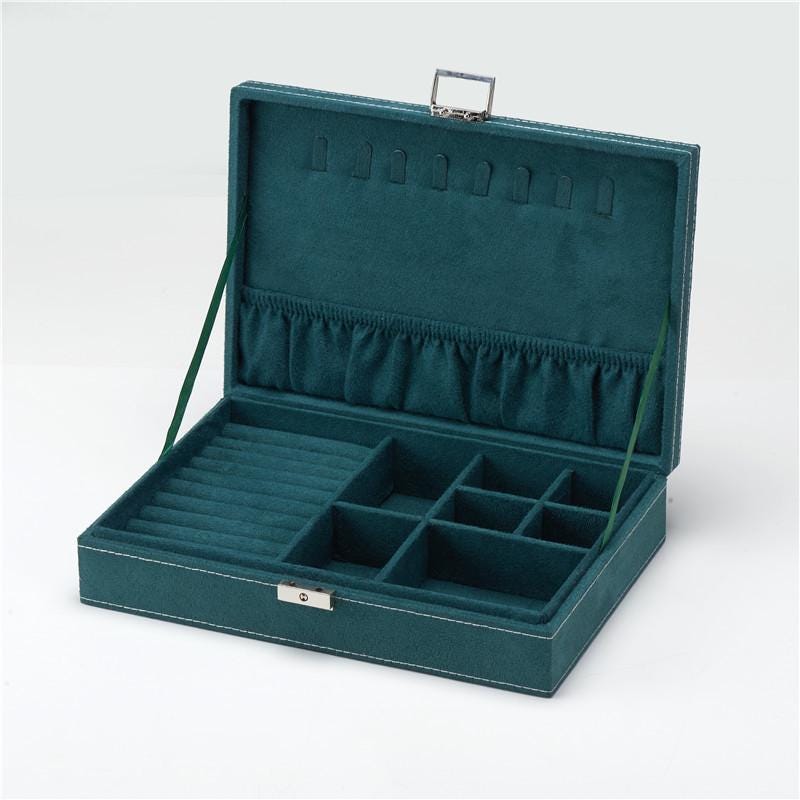 Large Jewelry Organizer Box with Drawers – Multi Layer Storage for Earrings, Necklaces & Rings