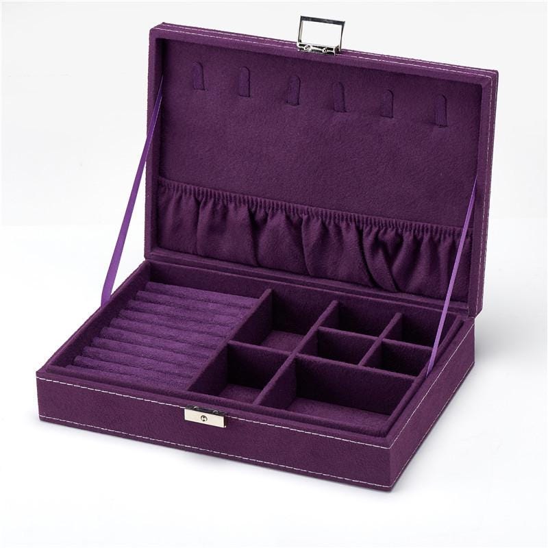 Large Jewelry Organizer Box with Drawers – Multi Layer Storage for Earrings, Necklaces & Rings
