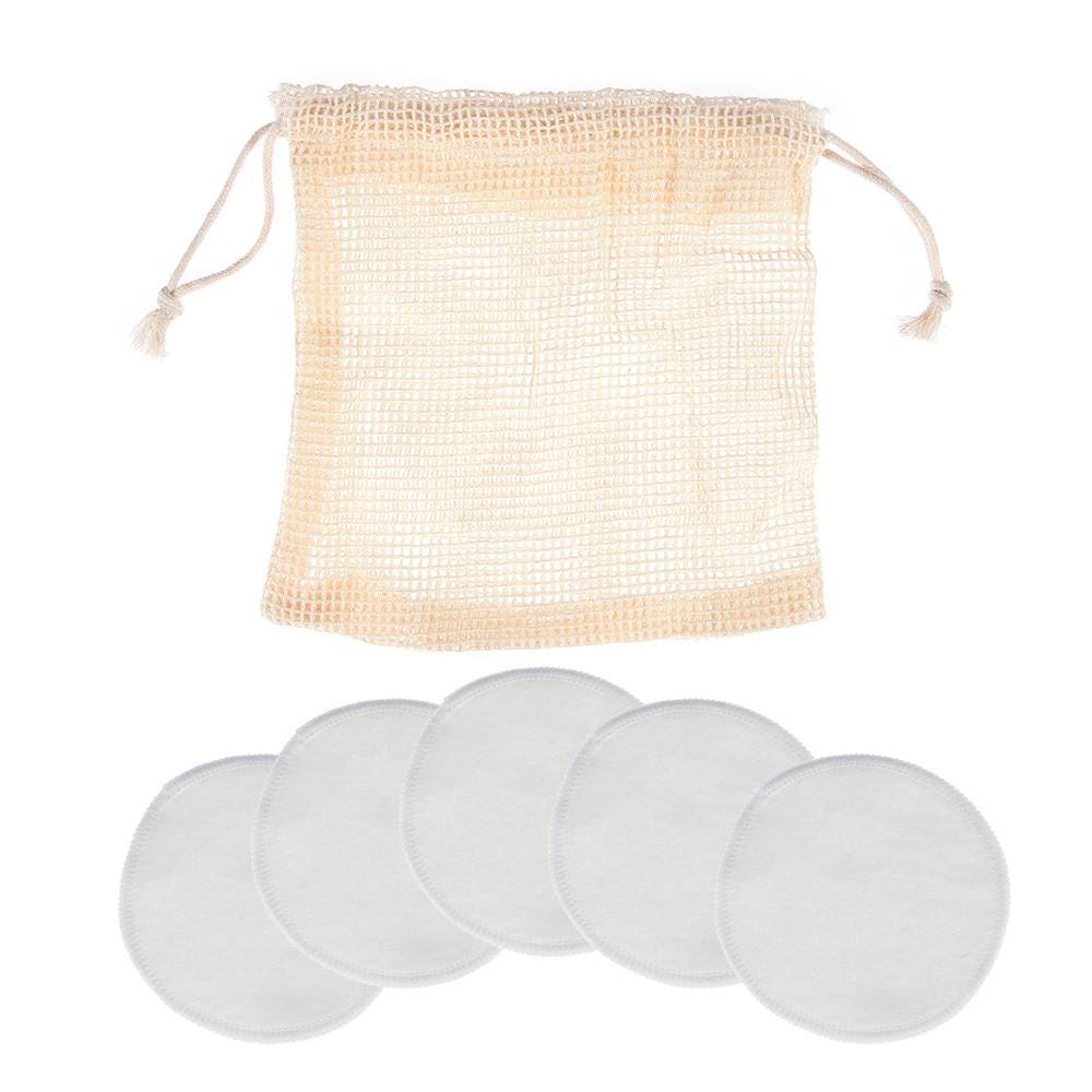 Bamboo Fiber Makeup Remover Pads – Reusable Eco Friendly Facial Cleansing Set