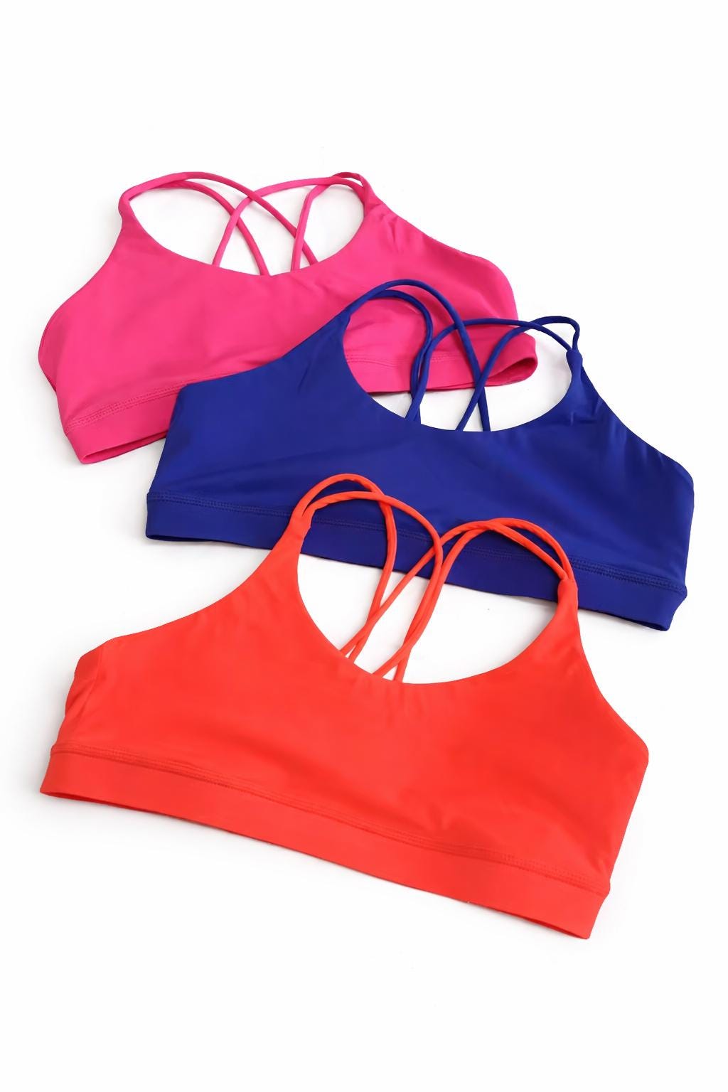 Seamless Sports Bra Women – Nude Feel High Support Workout Bra, Solid Color Yoga Gym Bra