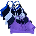 Seamless Sports Bra Women – Nude Feel High Support Workout Bra, Solid Color Yoga Gym Bra