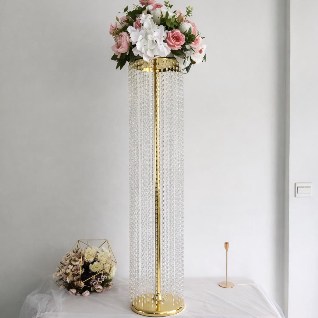 European Crystal Flower Stands – Any Occasions Center piece