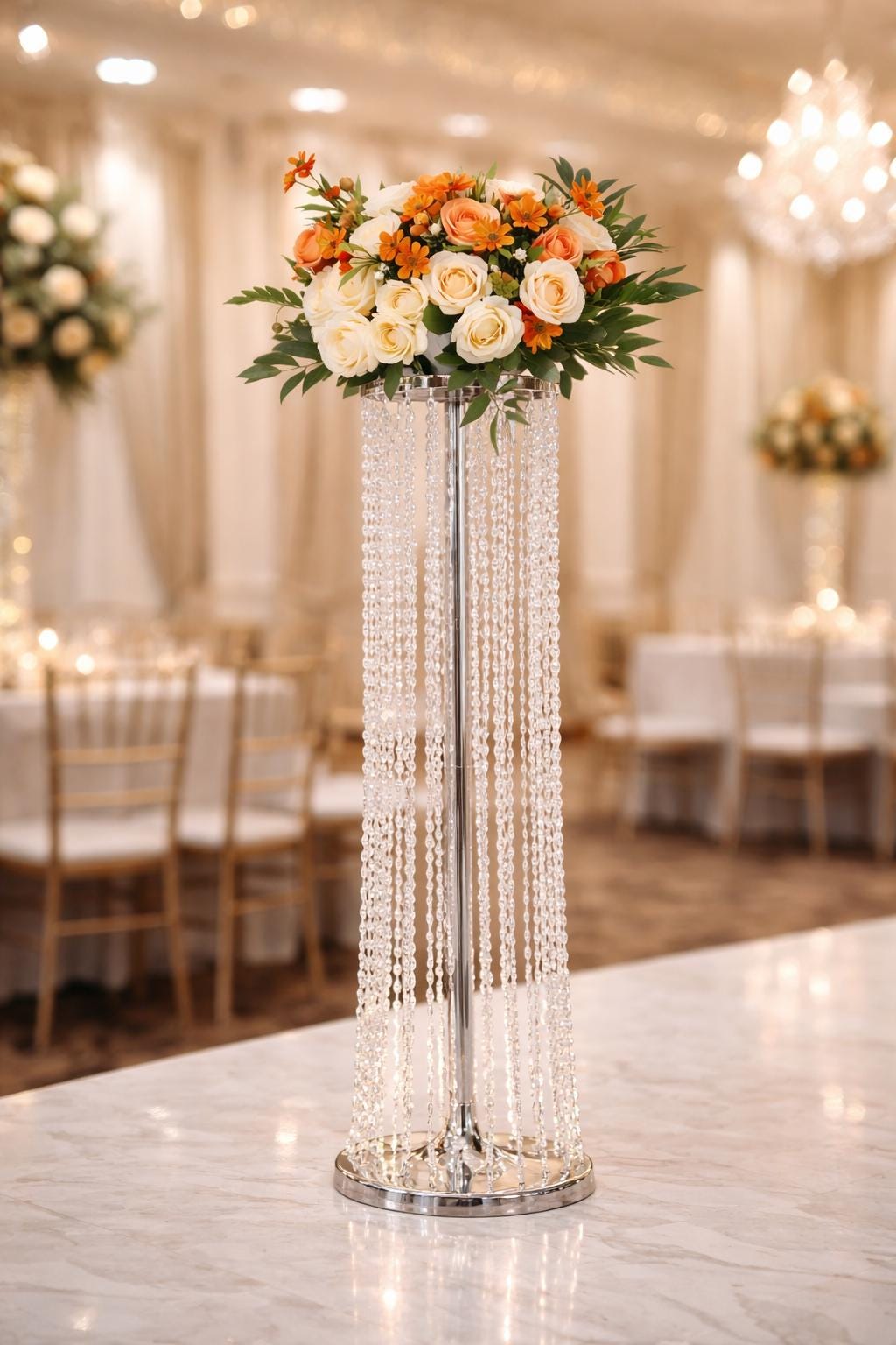 European Crystal Flower Stands – Any Occasions Center piece