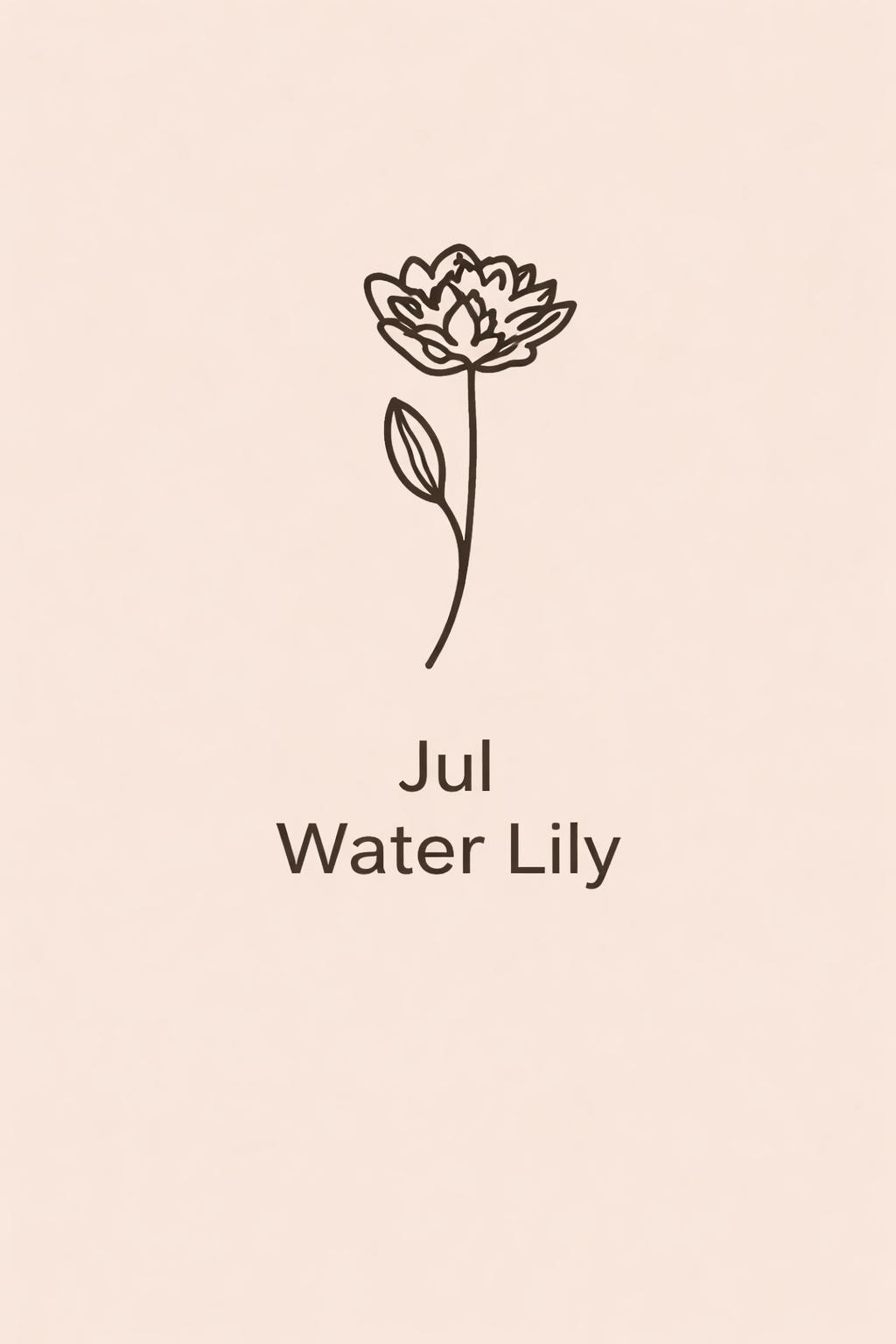 Personalized Birth Flower Necklace and Customize Name Chain Necklace Non Tarnish
