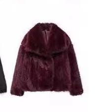 Luxury Women’s Faux Fur Jacket – Plush Soft Lapel Coat, Chic Winter Outerwear