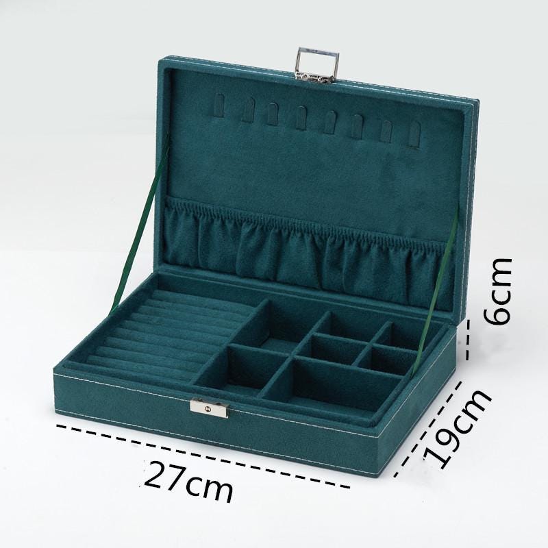 Large Jewelry Organizer Box with Drawers – Multi Layer Storage for Earrings, Necklaces & Rings