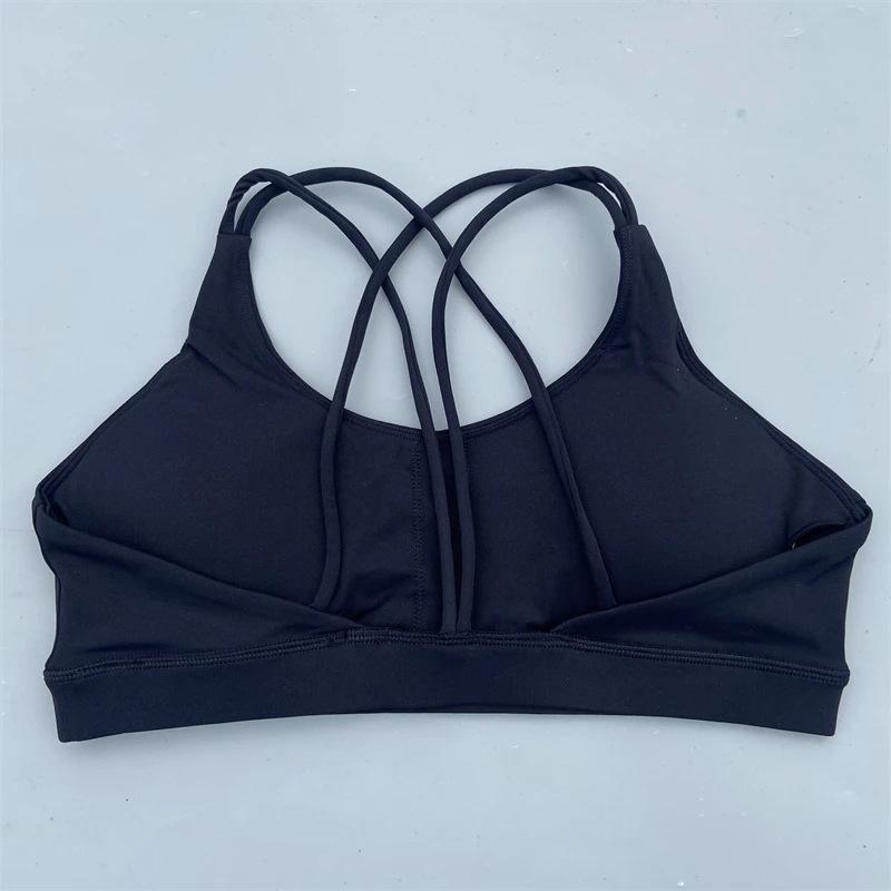 Seamless Sports Bra Women – Nude Feel High Support Workout Bra, Solid Color Yoga Gym Bra