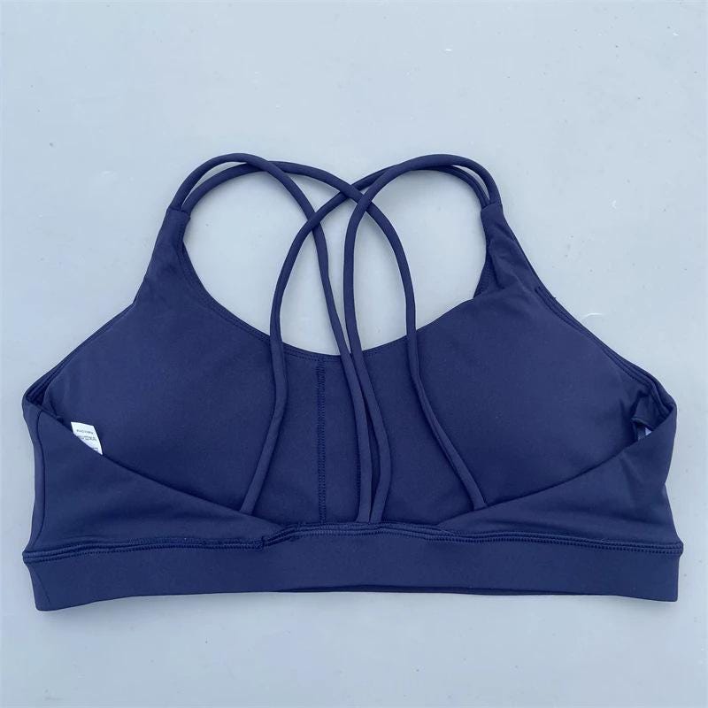 Seamless Sports Bra Women – Nude Feel High Support Workout Bra, Solid Color Yoga Gym Bra