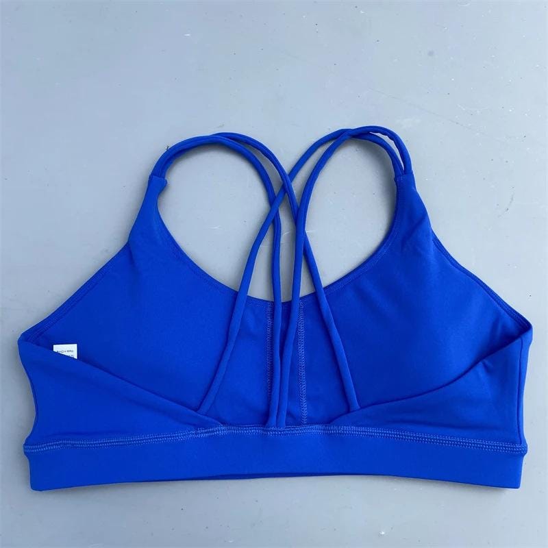 Seamless Sports Bra Women – Nude Feel High Support Workout Bra, Solid Color Yoga Gym Bra